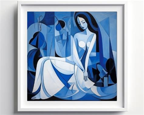 Blue Period Artwork Inspired by Picasso, Digital Download, Ready to Print - Etsy