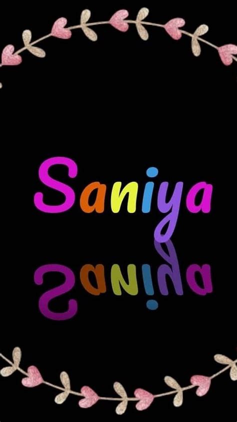 Saniya Name Saniya In Circle Name Hd Phone Wallpaper Peakpx