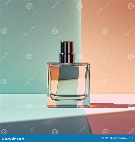 Modern Minimalist Perfume Bottle Design Isolated Ai Generated Stock