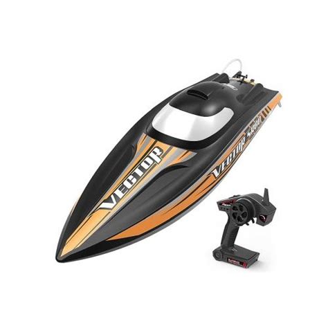 VOLANTEX VECTOR SR80 BRUSHLESS BOAT NO BATT BLACK ORANGE V798 4