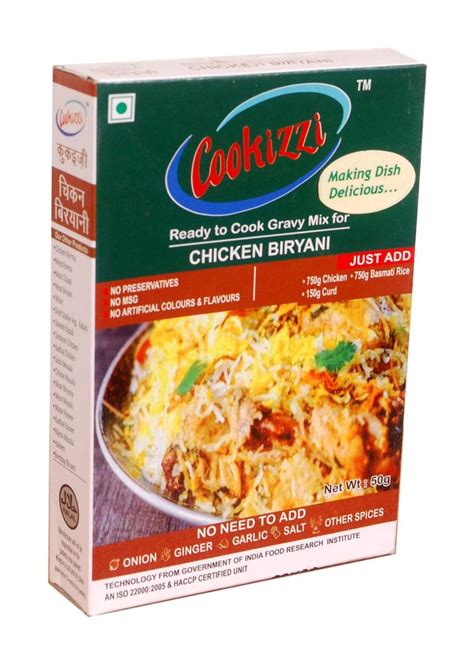 Cookizzi Chicken Biryani Masala 50g At Rs 60 Pack Biryani Masala In