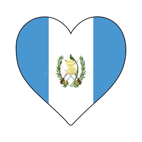 Bandera De Forma De Corazón De Guatemala Guatemala De Amor Visitar