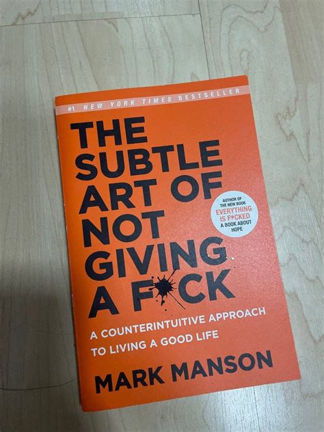 The Subtle Art Of Not Giving A Fuck Hobbies Toys Books Magazines Fiction Non Fiction On