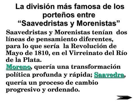 Morenistas Y Saavedristas Posturas En La Revoluci N De Mayo En Pocas