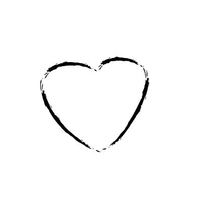 Heart Outline Sketch transparent PNG - StickPNG