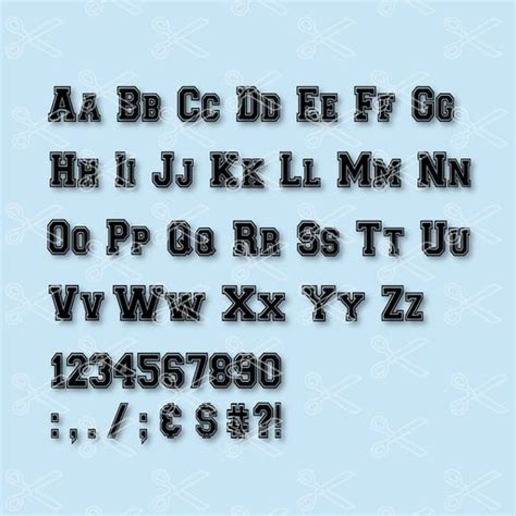 College Varsity Alphabet Font Svg Dxf Premium And Free Svg Dxf Png