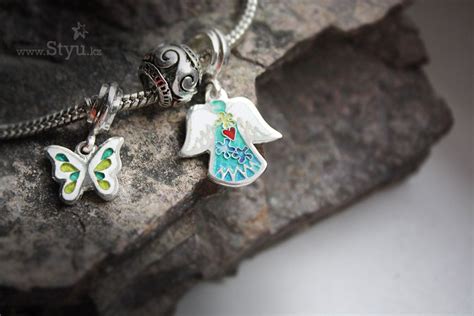 Серебряные подвески с эмалью для браслетов Pandora