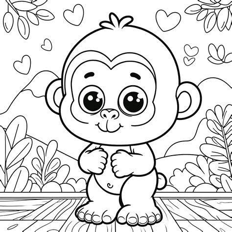 Gorilla Coloring Pages Coloring Pages Gem