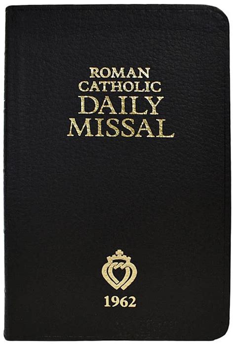 Roman Catholic Daily Missal 1962 Geniune Leather