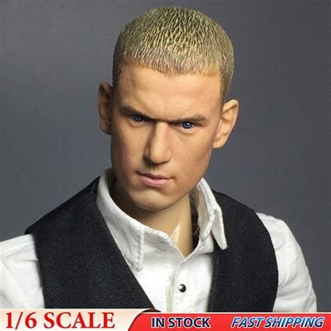 Michael Prison Break Man Head Sculpt F Hot Toys Phicen Male Body Figures EBay