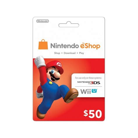 Tarjeta Nintendo EShop De 50 USD Para Comprar Contenido Digital Como