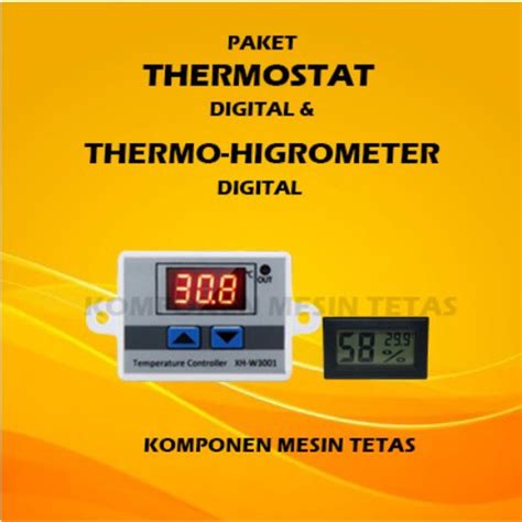 Jual Paket Thermostat Termostat Digital Xh Termometer Higrometer Mesin