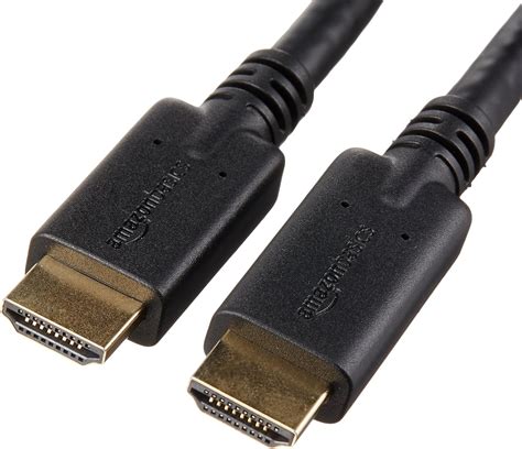 Amazon Basics Lot de 5 câbles HDMI haute vitesse 4K CL3 15 m avec ...