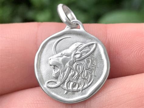 Pendentif Zodiaque Signe Astrologique Lion M Daille En Argent Etsy