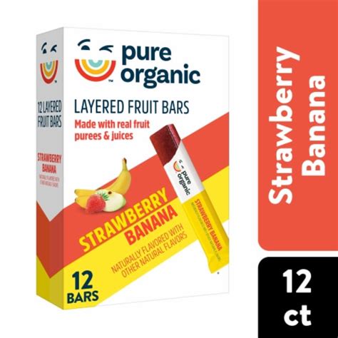 Pure Organic Strawberry Banana Fruit Bars 12 Ct Pick ‘n Save