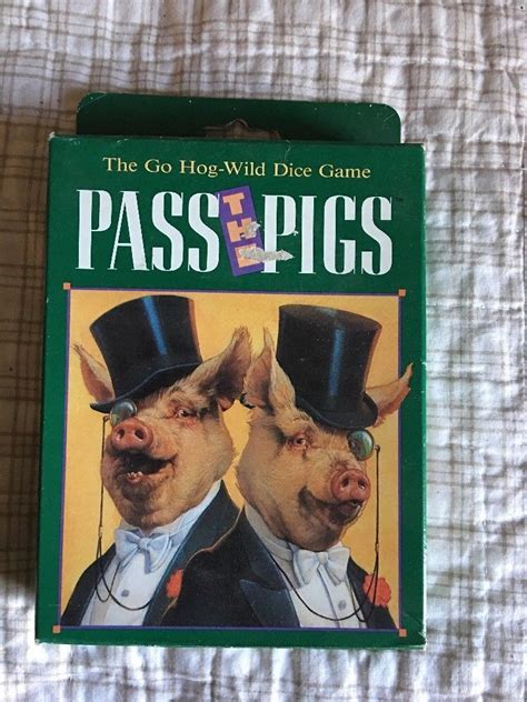 Vintage Pass The Pigs Go Hog Wild Dice Game Milton Bradley 1992 New