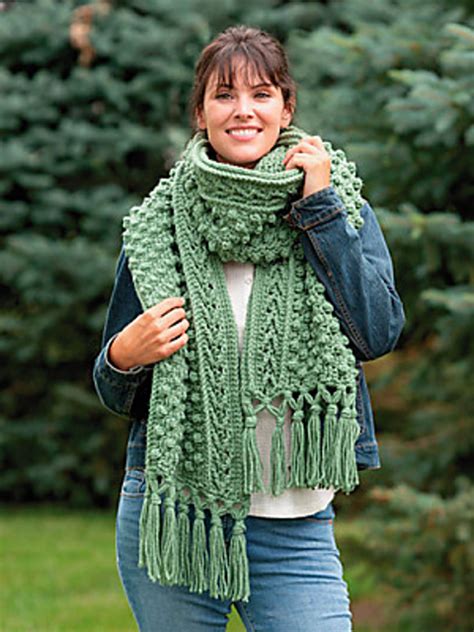 Ravelry Arrows Popcorn Super Scarf Pattern By Bonnie Barker