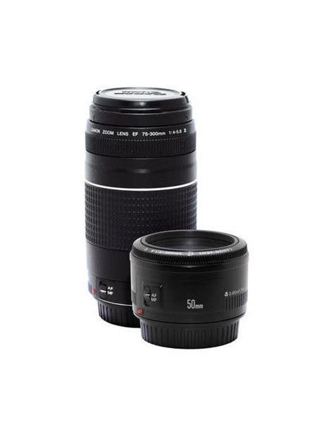 Kit Canon 2 Lentes 50mm F18 Stm 75 300 F4 56 Iii Compatibles Con