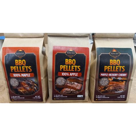 Lumber Jack BBQ 7 Varieties BBQ Pellet Pack 1 Pound Bags 100