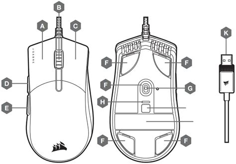 CORSAIR Sabre Pro FPS MOBA Gaming Mouse User Manual