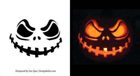 10 Free Printable Scary Pumpkin Carving Patterns, Stencils & Ideas 2014