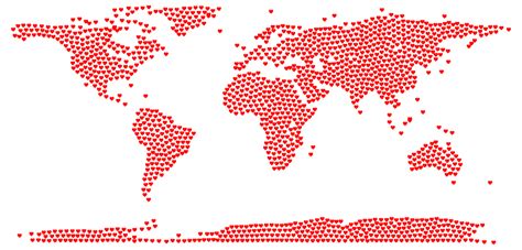 Red Dots On A Map Of The World Clip Art Image Clipsafari