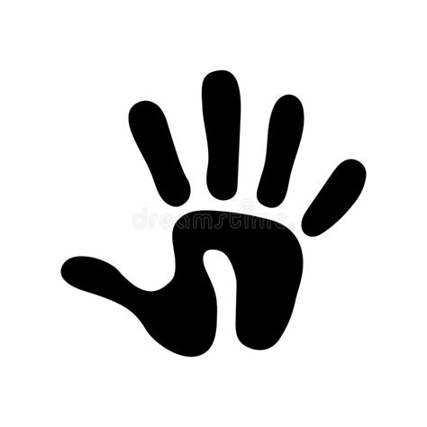 Handprint Icon Vector. Hand Illustration Sign. Hand Print Symbol or ...