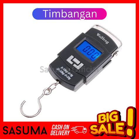 Jual SASUMA Timbangan Gantung Digital Portable Scale Weiheng WHA08