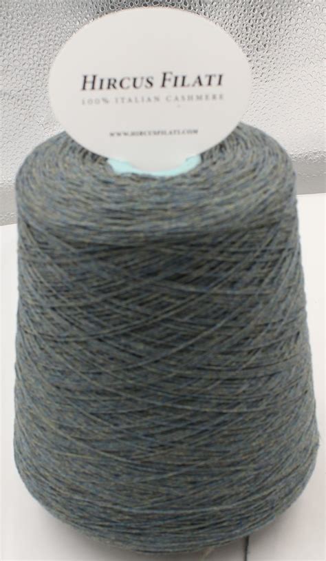 Yarn Cashmere 100 5700 Color Green Melange Cones 600 Gr Hircus Filati