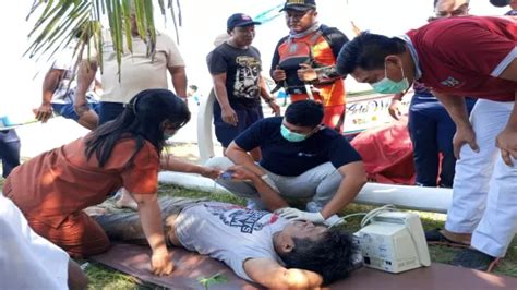 Terseret Ombak Pemancing Diselamatkan Nelayan Bali Express