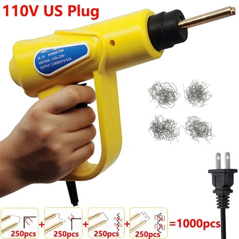 Plastic Welder Gun Hot Stapler Welding Machine Soldering Iron For Plastic Staple PVC Repairing