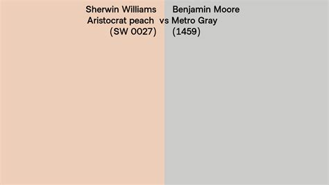 Sherwin Williams Aristocrat Peach SW 0027 Vs Benjamin Moore Metro