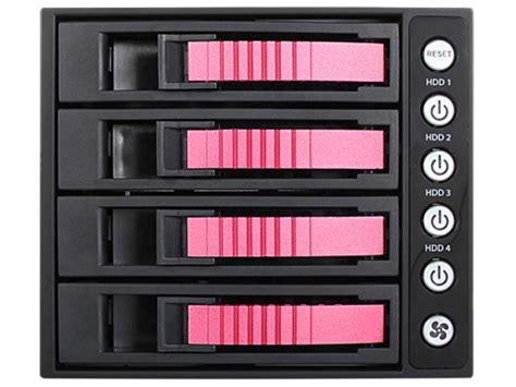 IStarUSA BPU 340HD RED 3 X 5 25 To 4 X 3 5 2 5 12Gb S HDD SSD Hot Swap Rack Newegg