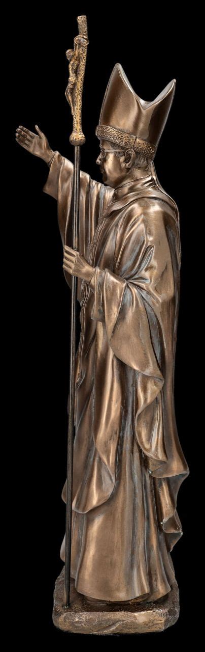 Saint Figurine Pope Francis Bronzed Figuren Shop De