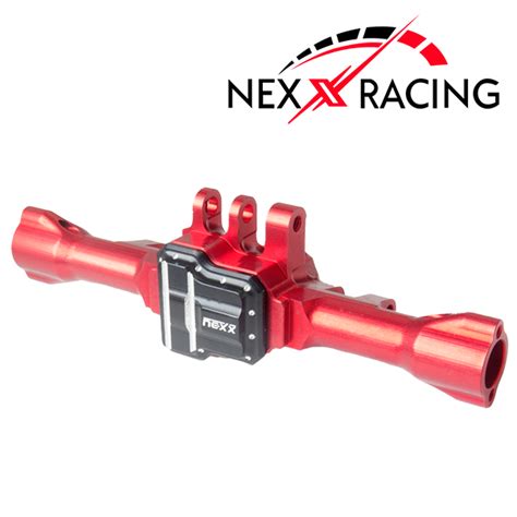 Nx 380 R Nexx Racing Cnc Alu Rear Axle Housing For Trx4m Included Bearing Red Nexxracing