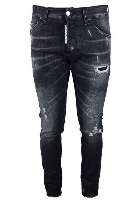 Jeans De Marque Homme Cool Guy Jean Dsquared2 Noir Avec Effet Usé