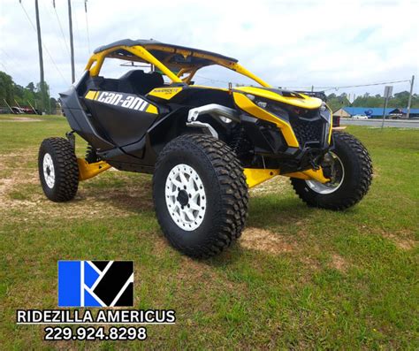 2024 Can Am Maverick R X RS With Smart Shox Carbon Black Neo Yellow