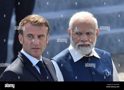 Paris France 14th July 2023 French President Emmanuel Macron And