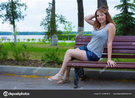 Girl Sitting Bench — Stock Photo © REvol_Deeps #316903816