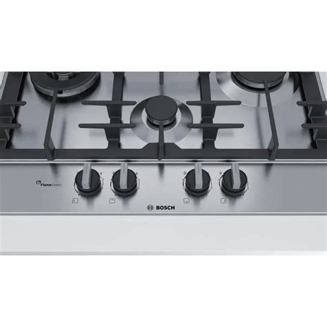 Bosch 600mm 4 Burner Gas Cooktop Series 6 Stainless Steel