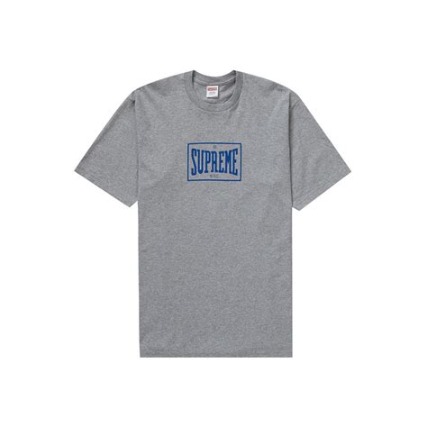 Supreme Warm Up Tee Heather Greysupreme Warm Up Tee Heather Grey Ofour