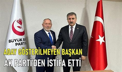 Ordu da aday gösterilmeyen belediye başkanı AK Parti den istifa etti