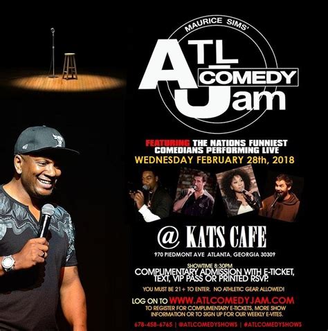 Atlanta Comedy Jam 2018 Tickets Comedy Walls