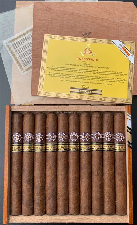 Montecristo Dantés Edición Limitada 2016 Varnished Semi Boite Nature