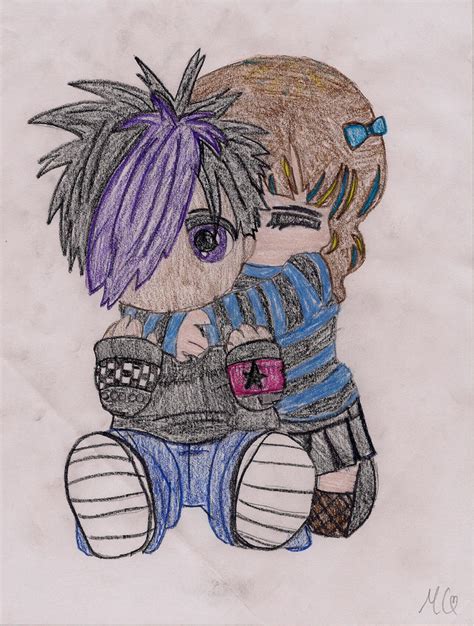 Cute Emo Couple One by LittlePhillion on DeviantArt