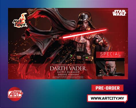 Hot Toys Darth Vader Battle Damaged Star Wars Th Scale Deluxe Special Ver Dx