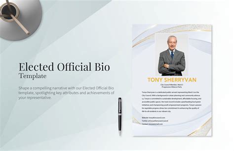 Elected Official Bio Template in Word, Illustrator, PNG, PSD - Download ...