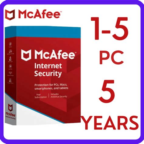 Mcafee Internet Security Devices Years Shopee Singapore