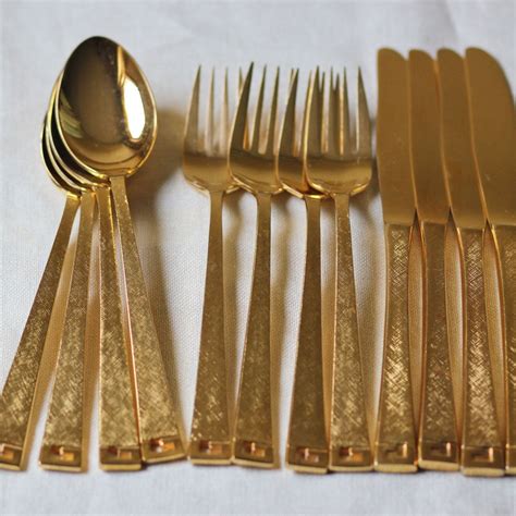 Gold Flatware Gold Flatware Gold Dinnerware Flatware Set