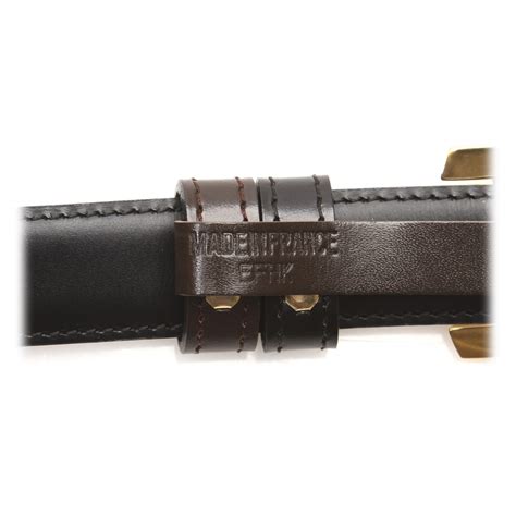 Cartier Vintage Leather Buckle Belt Black Cartier Belt In Leather